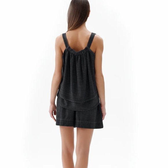 IKIKIZ Black tank blouse - Picture 3 of 12